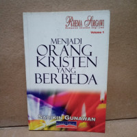 Menjadi Orang Kristen yang Berbeda