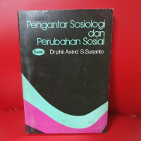 Pengantar Sosiologi dan Perubahan Sosial