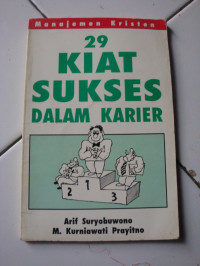 29 KIAT SUKSES DALAM KARIER