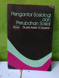 Image of Pengantar Sosiologi dan Perubahan Sosial