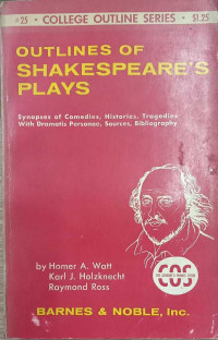 Outlines Of Shakespeare's Plays