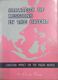 Strategy Of Missions In The Orient