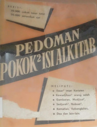 Pedoman Pokok-Pokok Isi Alkitab