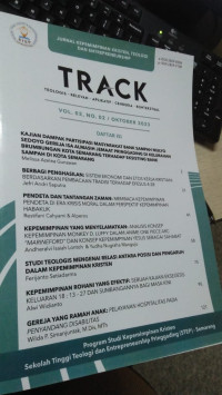 TRACK (TEOLOGIS RELEVAN APLIKATIF CENDEKIA KONTEKSTUAL) VOL. 02, NO. 02 / OKTOBER 2023