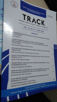 TRACK (TEOLOGIS RELEVAN APLIKATIF CENDEKIA KONTEKSTUAL) VOL. 04, NO. 01 / APRIL 2025