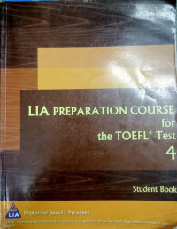 LIA PREPARATION COURSE FOR THE TOEFL TEST 4