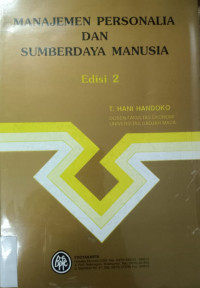 Manajemen Personalia dan Sumberdaya Manusia