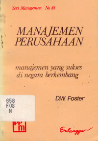Manajemen perusahaan : Manajemen yang sukses di negara berkembang