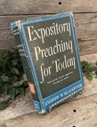 Expository Preaching For Today